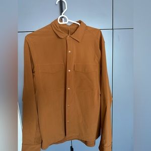 Lululemon brown button down